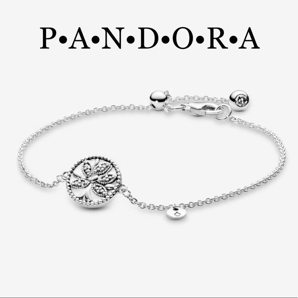 Pandora Sparkling Family Tree Sterling Silver Bracelet